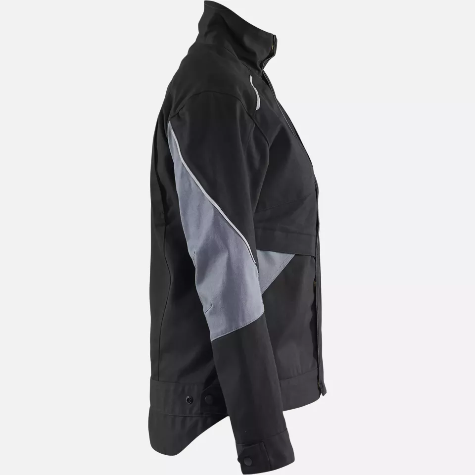 Blaklader 407115169994, Ladies Flame Resistant Jacket, Black/Grey, image 2, gallery thumbnail