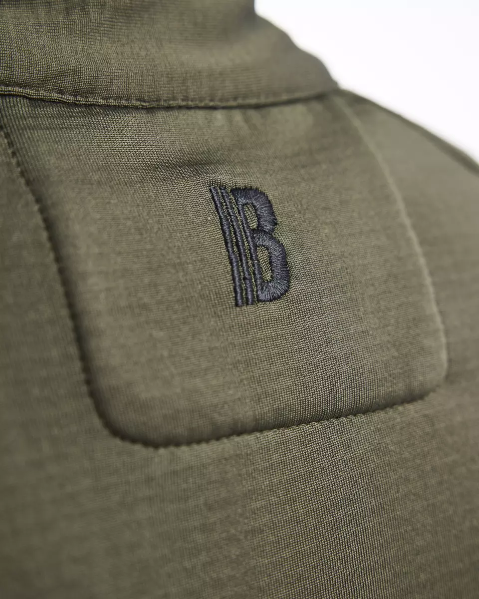 Blåkläder 474525394240, STRIKER Women's Fleece Jacket, Forest Green/Rust, image 8, gallery thumbnail