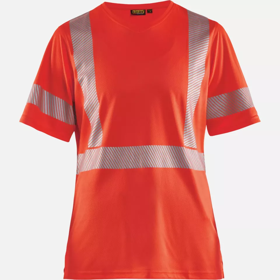 Blaklader 333610135500, High Vis Damen UV Schutz T-Shirt, Rot, image 1, gallery thumbnail
