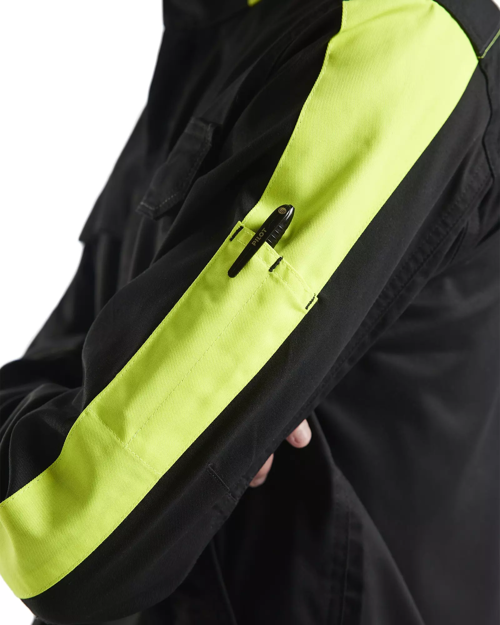 Blaklader 444418329933, Industry Stretch Jacket, Black/Yellow, image 6