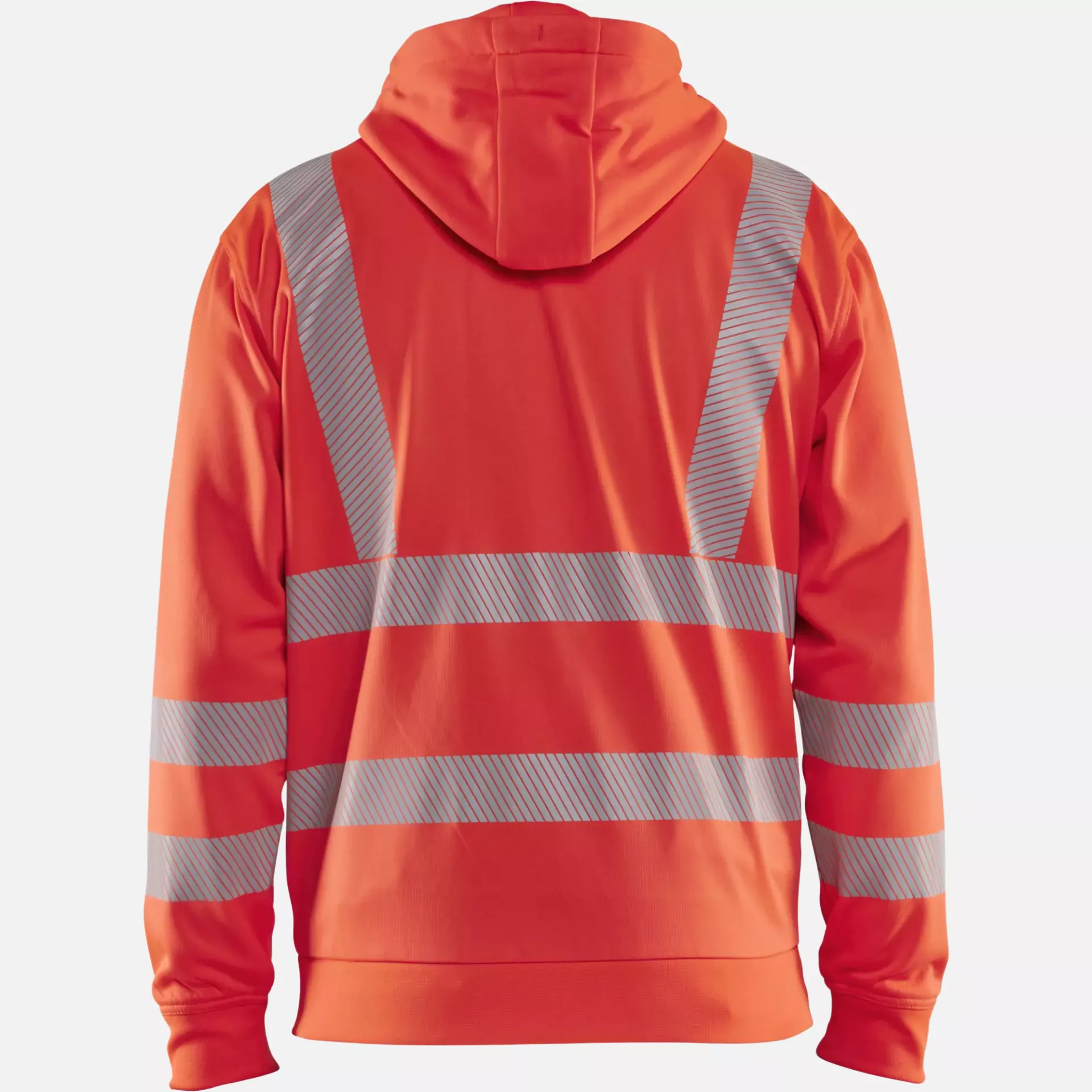 Blaklader 356525385500, High Vis Hooded Sweatshirt with Zip, Red, image 4