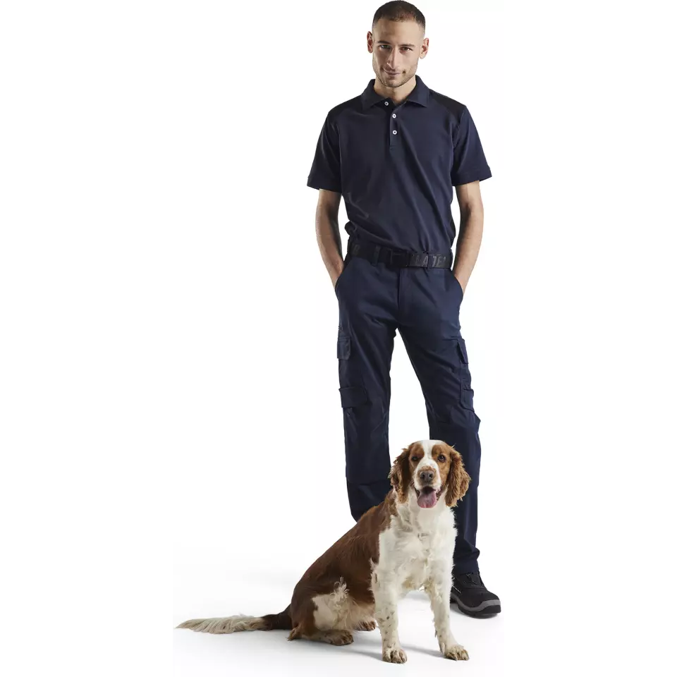 Blaklader 144818328699, Industry Stretch Work Trousers with Knee Pad Pockets, Dark Navy/Black, image 5, gallery thumbnail