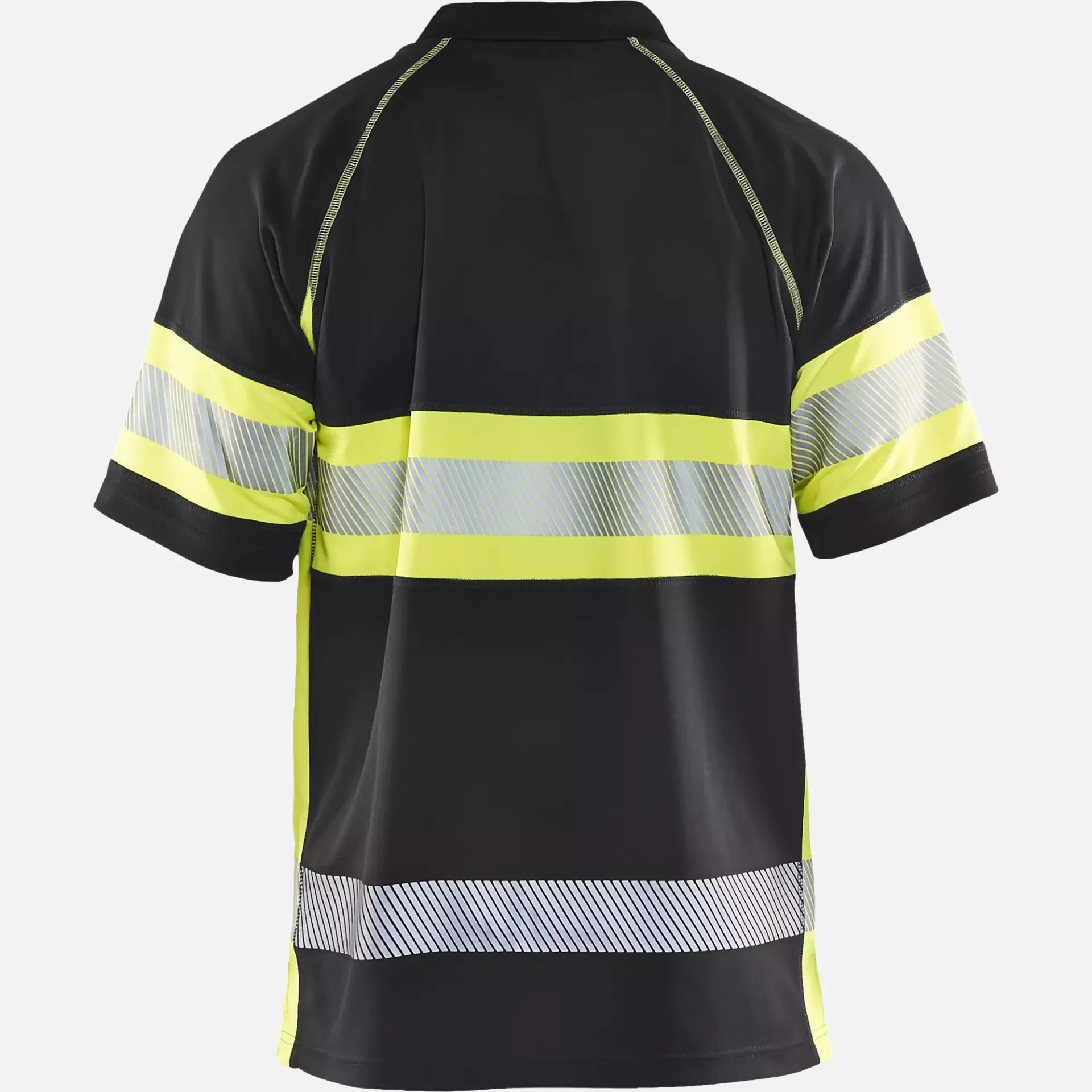 Blaklader 333810519933, High Vis UV Protection Polo Shirt, Black/Yellow, image 4