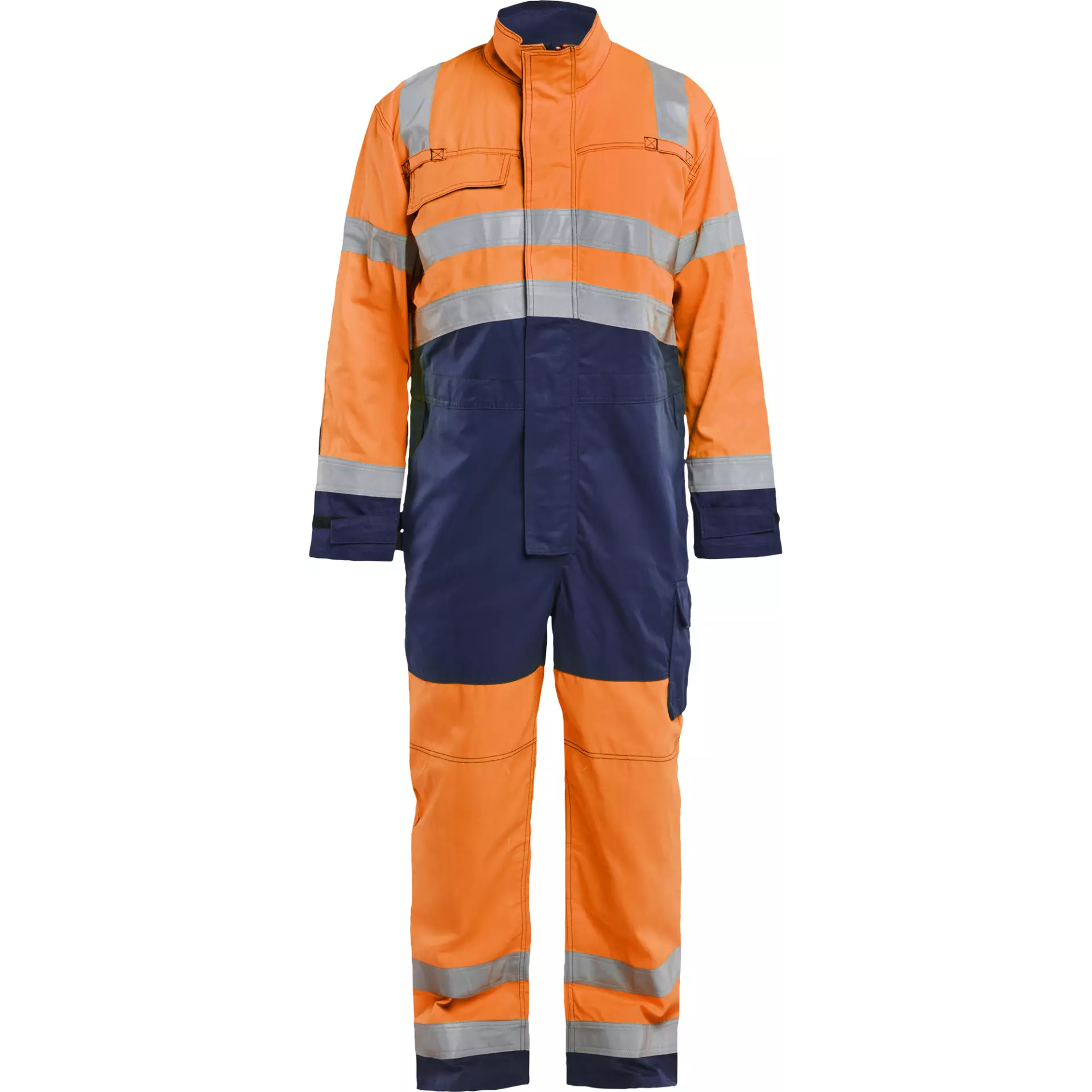 Blaklader 637318045389, High Vis Coverall, Orange/Navy