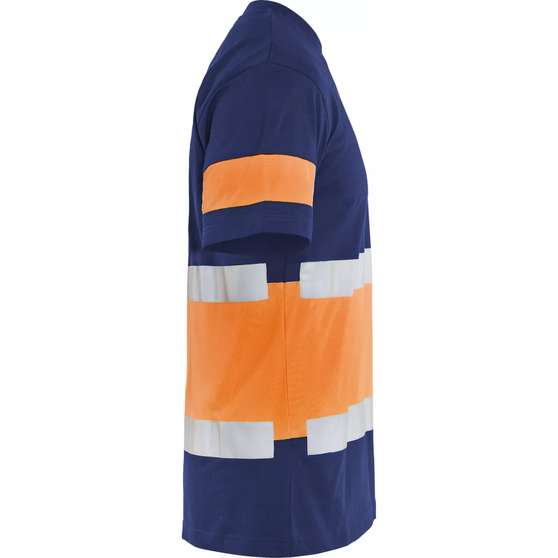 Blaklader 338710308853, High Vis T-Shirt, Navy Blue/Orange, image 2