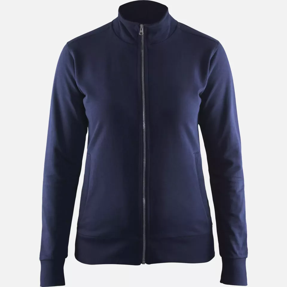 Blaklader 337211588900, Ladies Sweatshirt Jacket, Navy, image 1, gallery thumbnail