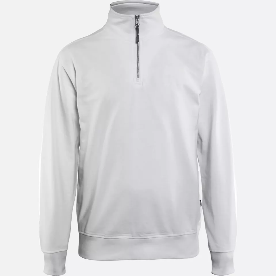 Blaklader 336911581000, Sweatshirt mit Half-Zip, Weiß, image 1, gallery thumbnail
