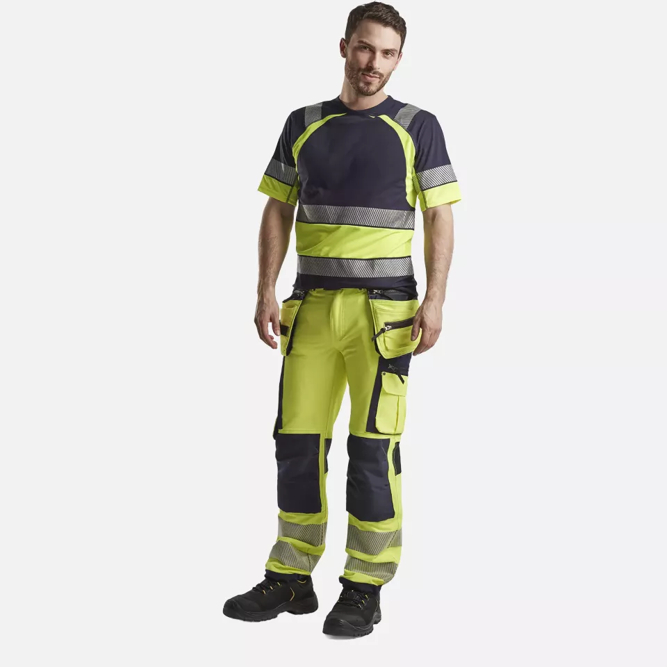 Blaklader 342110308833, High Vis T-Shirt, Marineblau/Gelb, image 6, gallery thumbnail
