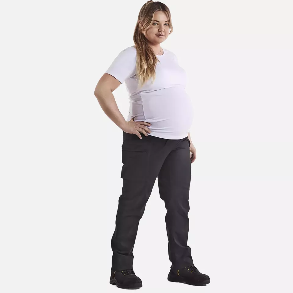 Blaklader 710118309900, Stretch Maternity Trousers, Black, image 5, gallery thumbnail