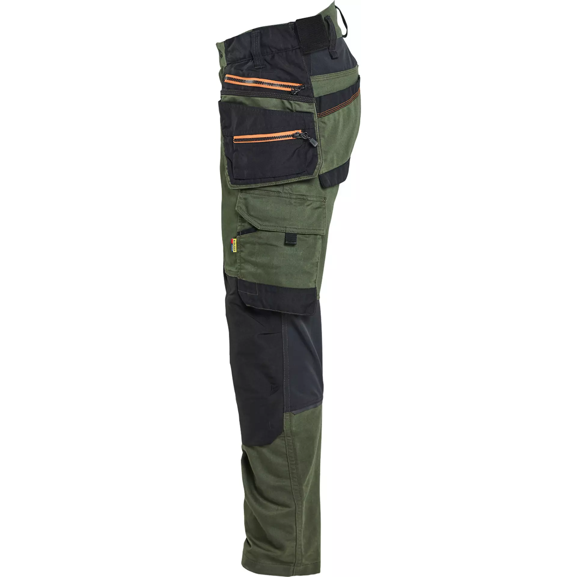 Blåkläder 197011494240, STRIKER Stretch Craftsman Work Trousers, Forest Green/Rust, image 3