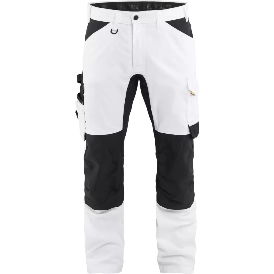 Blåkläder 177118321099, Stretch Malerhose, Weiß/Schwarz, image 1, gallery thumbnail