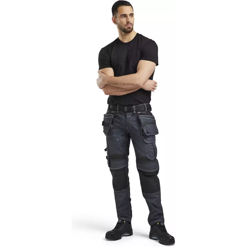 Blåkläder 199011418999, X1900 Stretch Craftsman Work Trousers, Navy/Black, image 5, gallery thumbnail