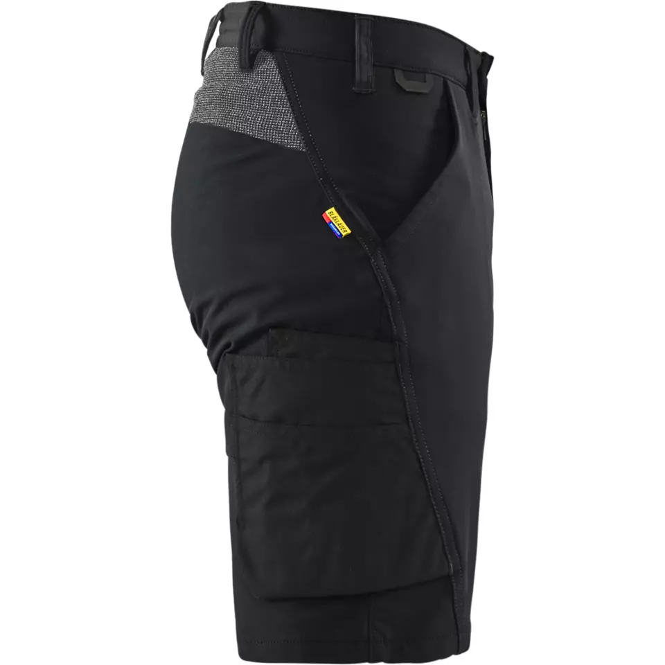 Blaklader 142316459998, 4-Way Stretch Service Shorts, Black/Dark Grey, image 2, gallery thumbnail