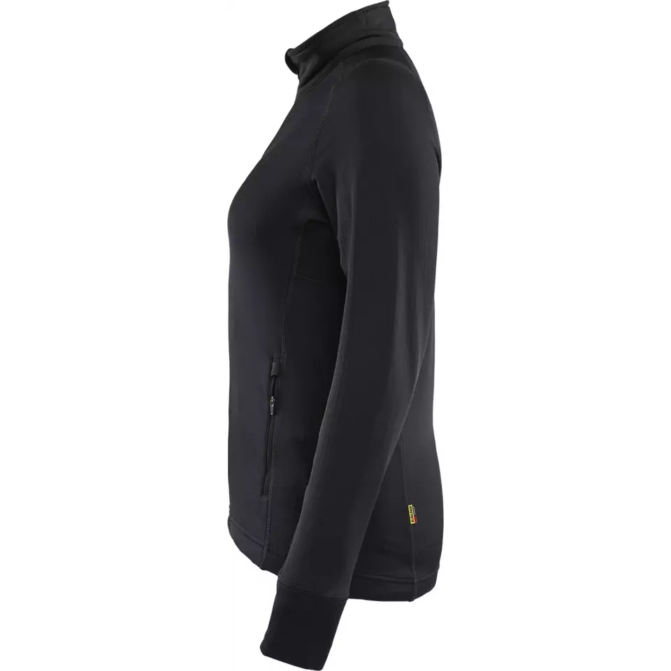 Blåkläder 474525399900, STRIKER Women's Fleece Jacket, Black, image 3, gallery thumbnail