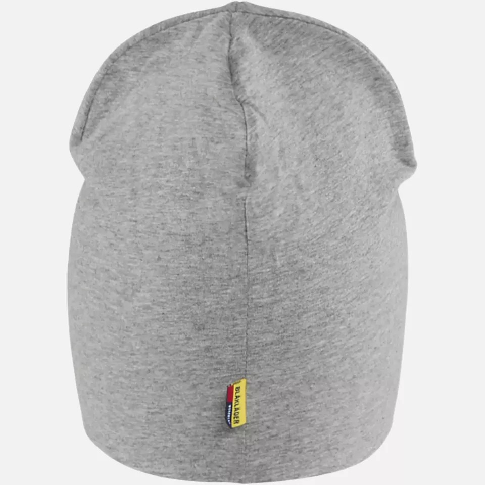 Blaklader 206310379000, Stretch Beanie, Grey Melange, image 4, gallery thumbnail