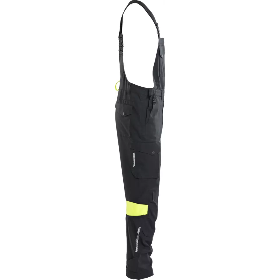 Blaklader 261715129933, Bib and Brace, Black/Yellow, image 2, gallery thumbnail