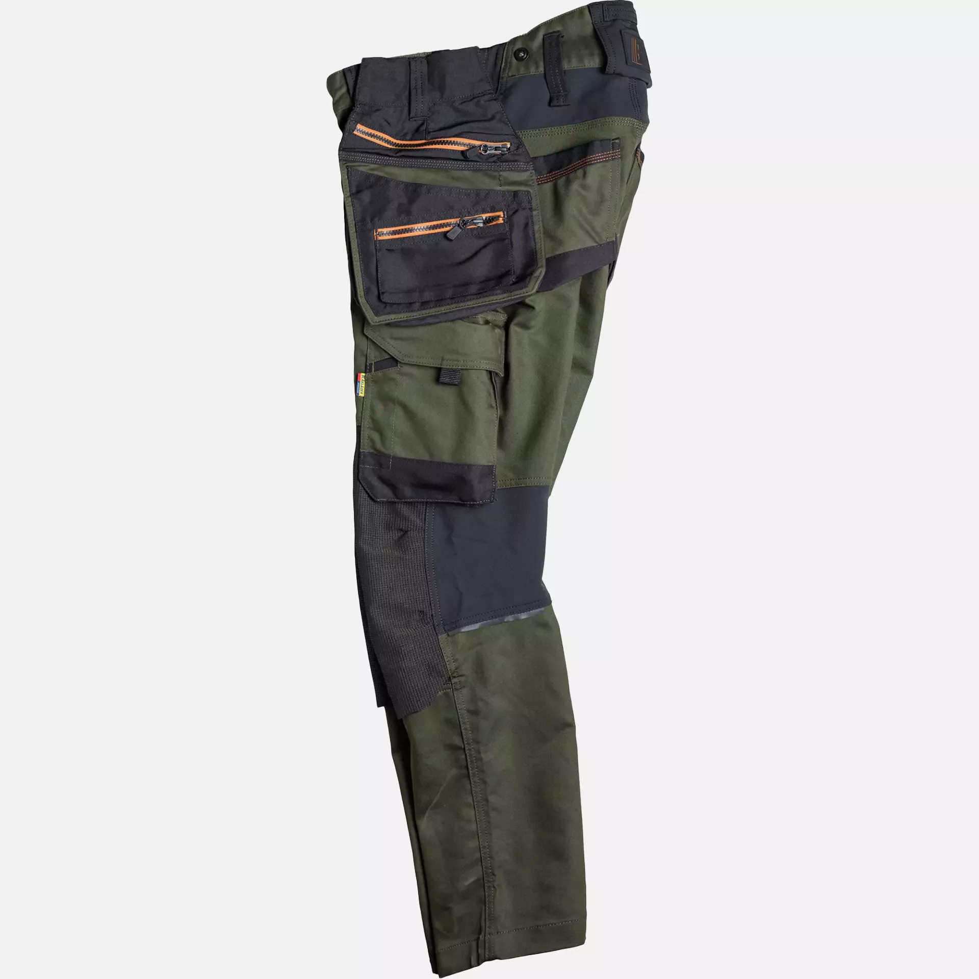 Blaklader 197011494240, STRIKER Stretch Craftsman Work Trousers, Forest Green/Rust, image 9