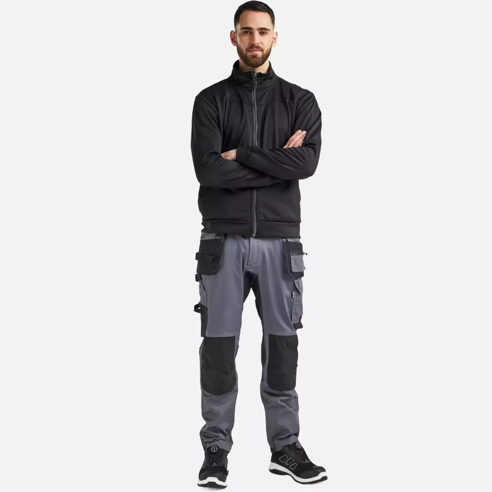 Blaklader 175018329600, Stretch Craftsman Work Trousers, Medium Grey, image 5, gallery thumbnail