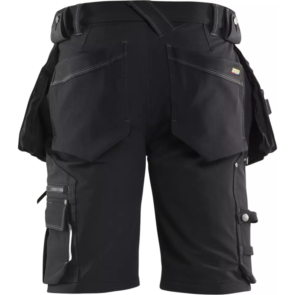 Blaklader 198816449900, X1900 4-Way Stretch Craftsman Shorts, Black, image 4, gallery thumbnail