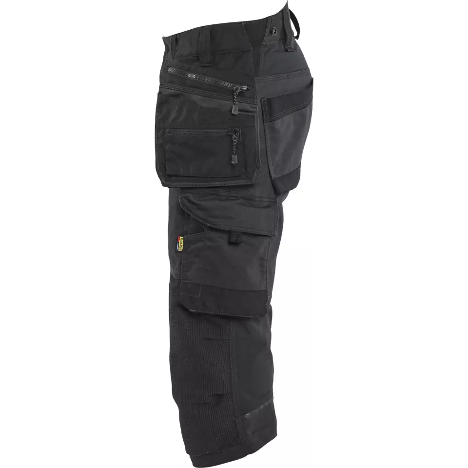 Blaklader 197711499999, STRIKER Stretch Pirate Shorts, Black/Black, image 3, gallery thumbnail