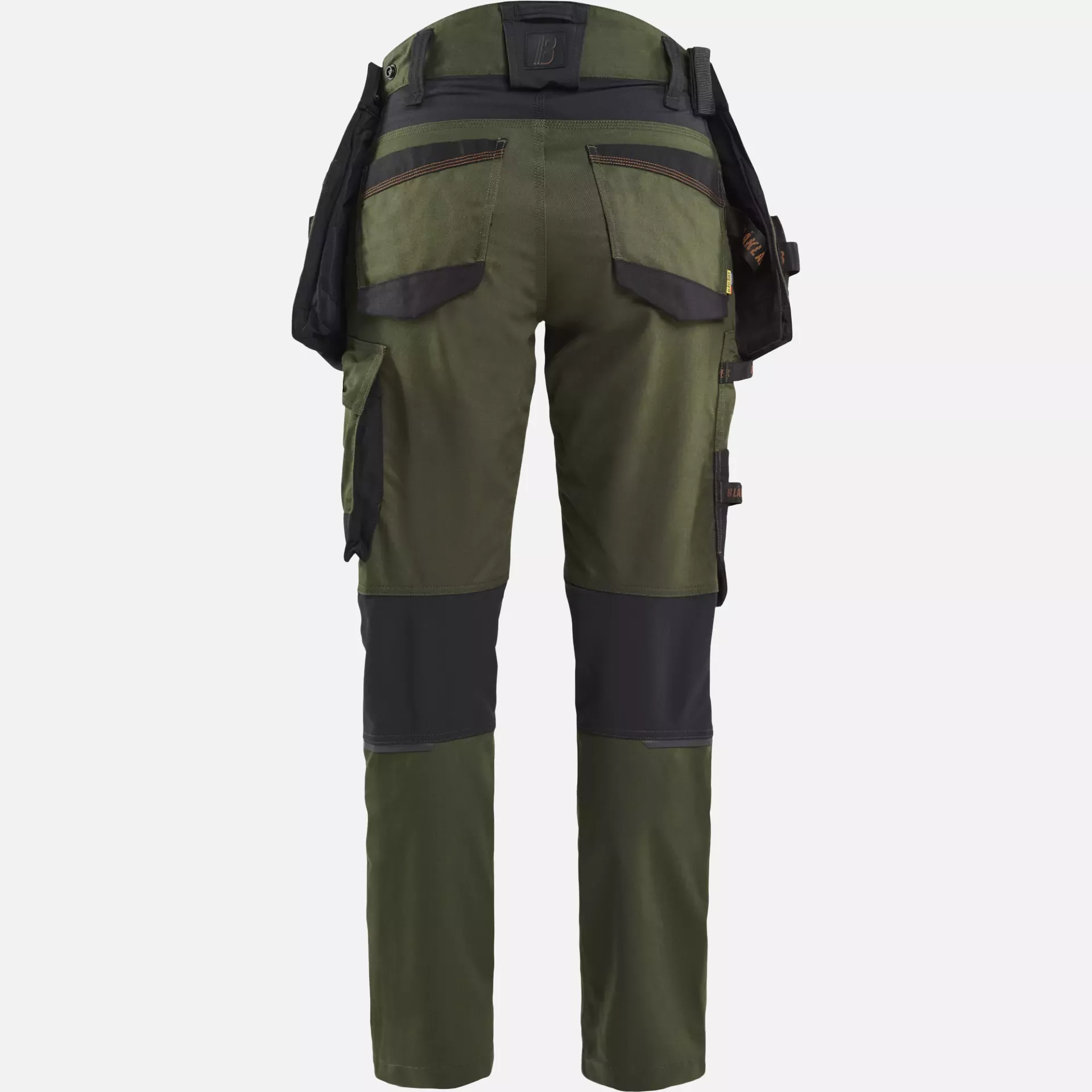 Blaklader 717011494240, STRIKER Damen Stretch Handwerker Arbeitshose, Waldgrün/Rost, image 4