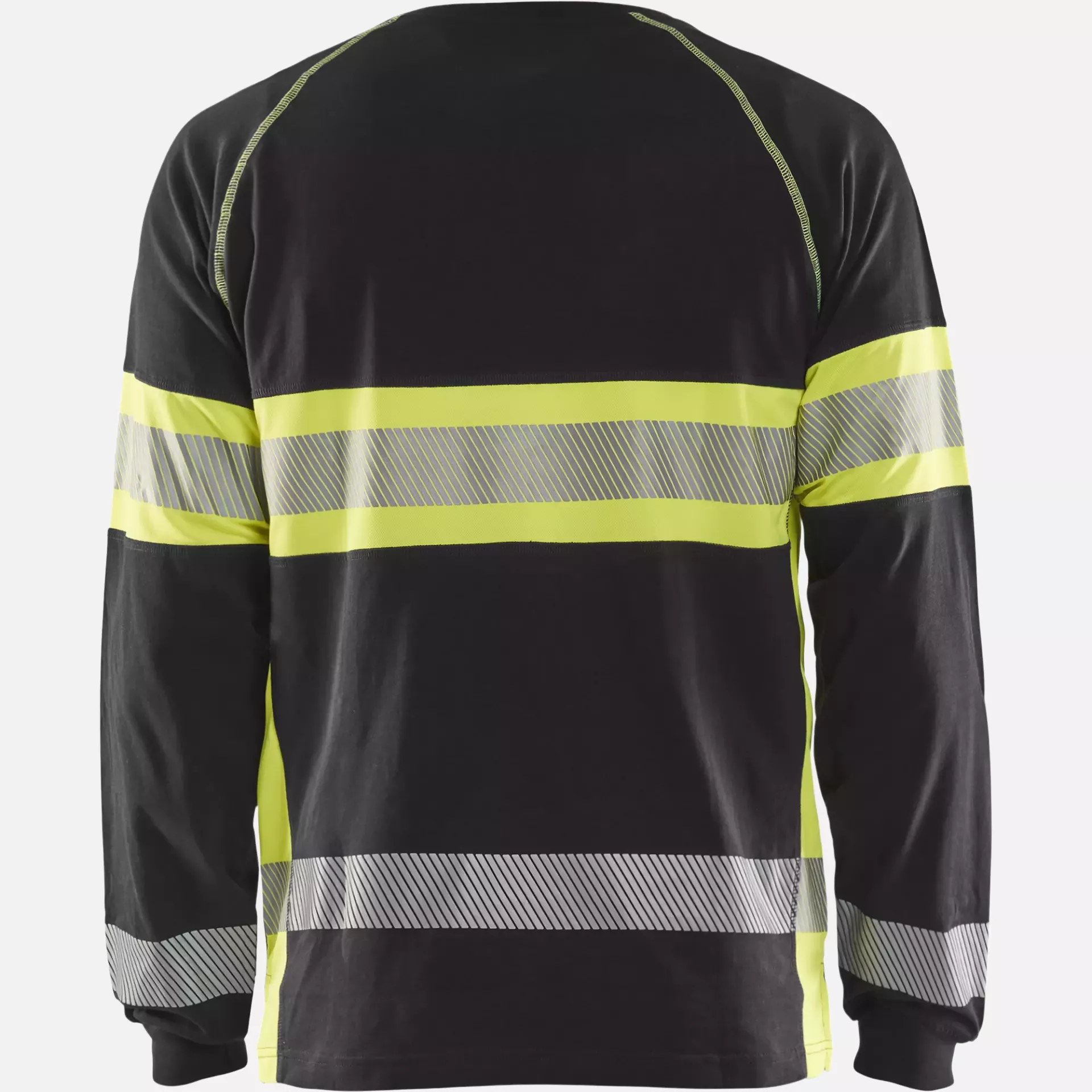 Blaklader 351010309933, Long Sleeve High Vis Shirt, Black/Yellow, image 4