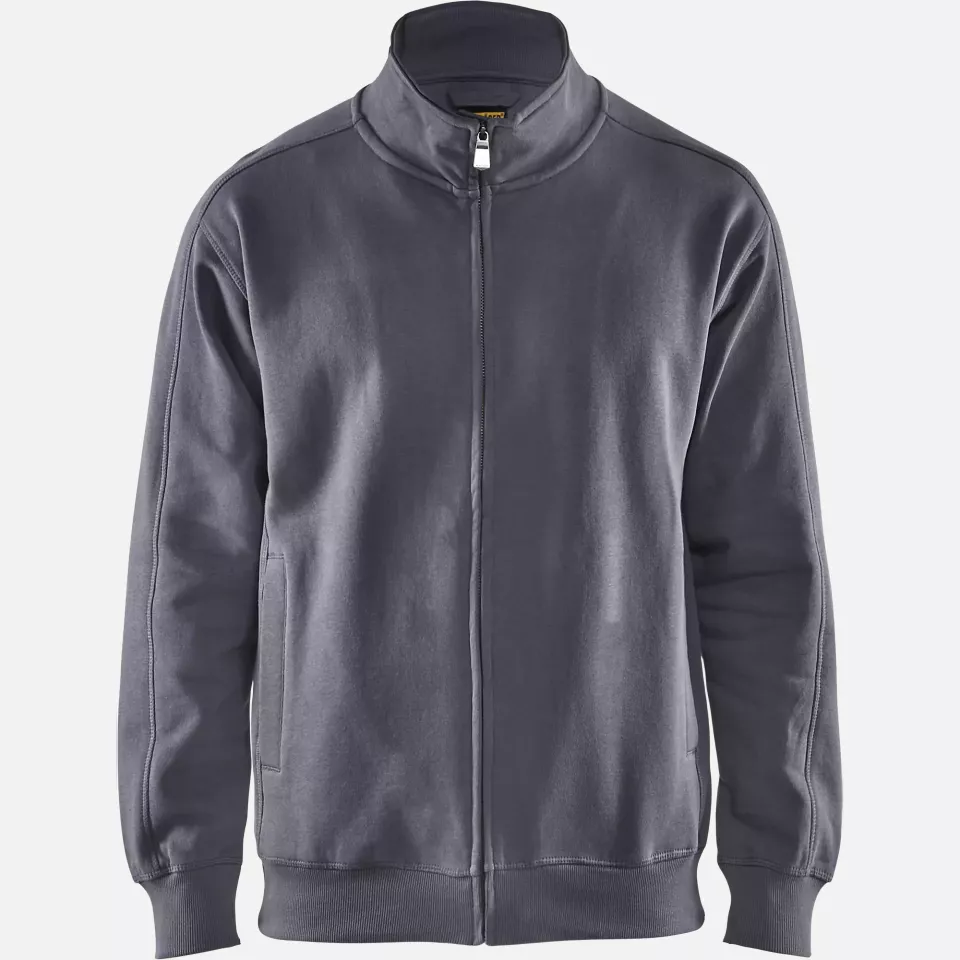 Blaklader 334910489400, Zip Sweatshirt, Grey, image 1, gallery thumbnail