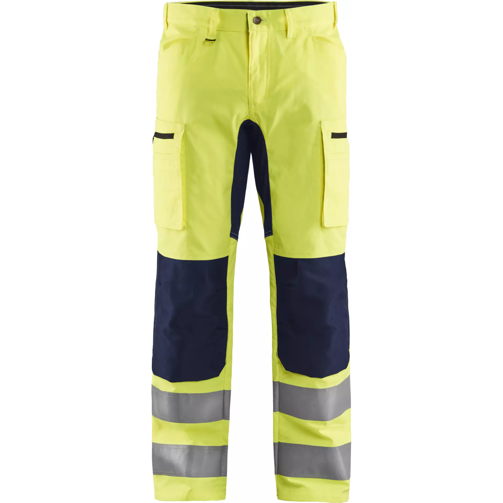 Blåkläder 158518113389, High Vis Stretch Work Pants, Yellow/Navy, image 1