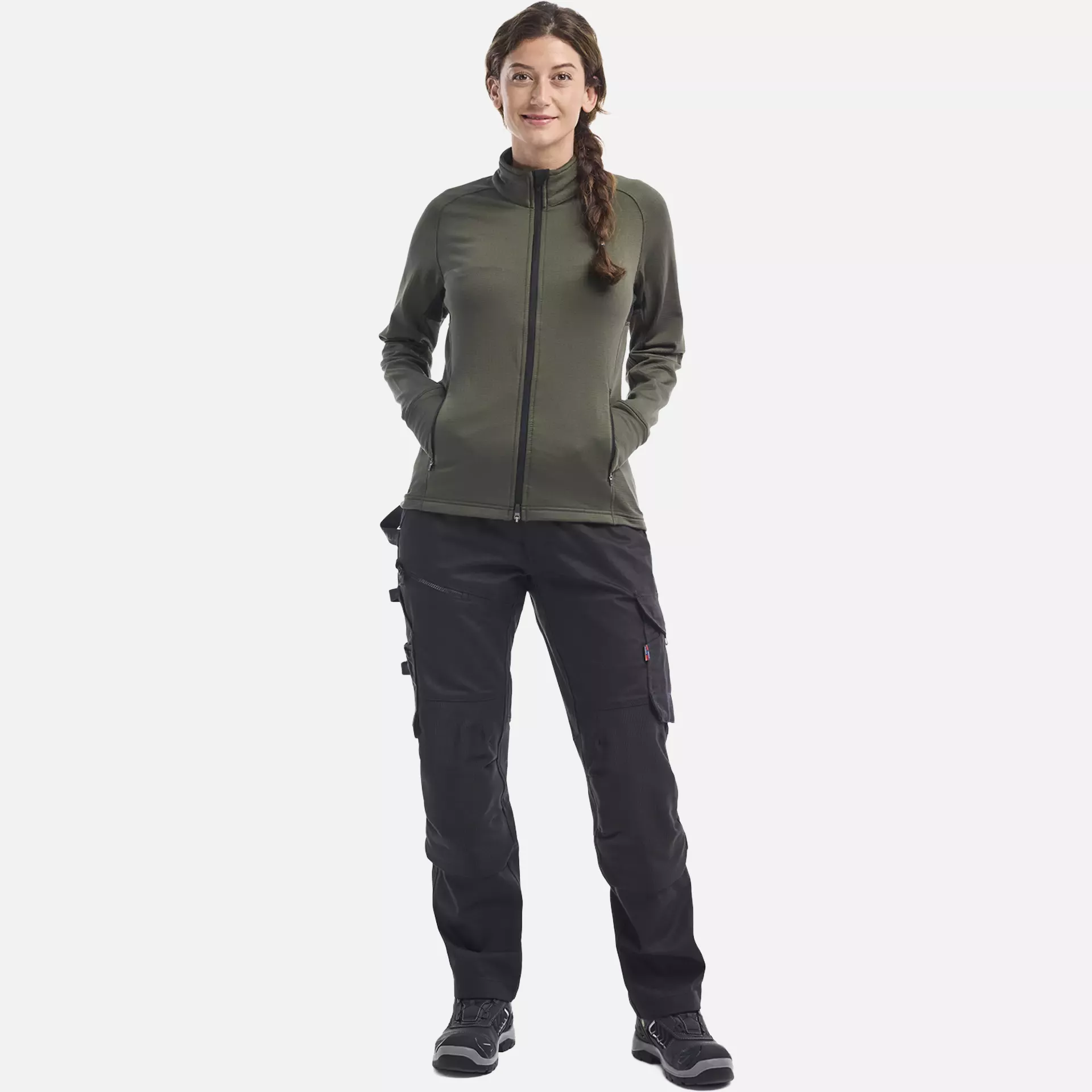 Blaklader 474525394209, STRIKER Women's Fleece Jacket, Forest Green, image 5