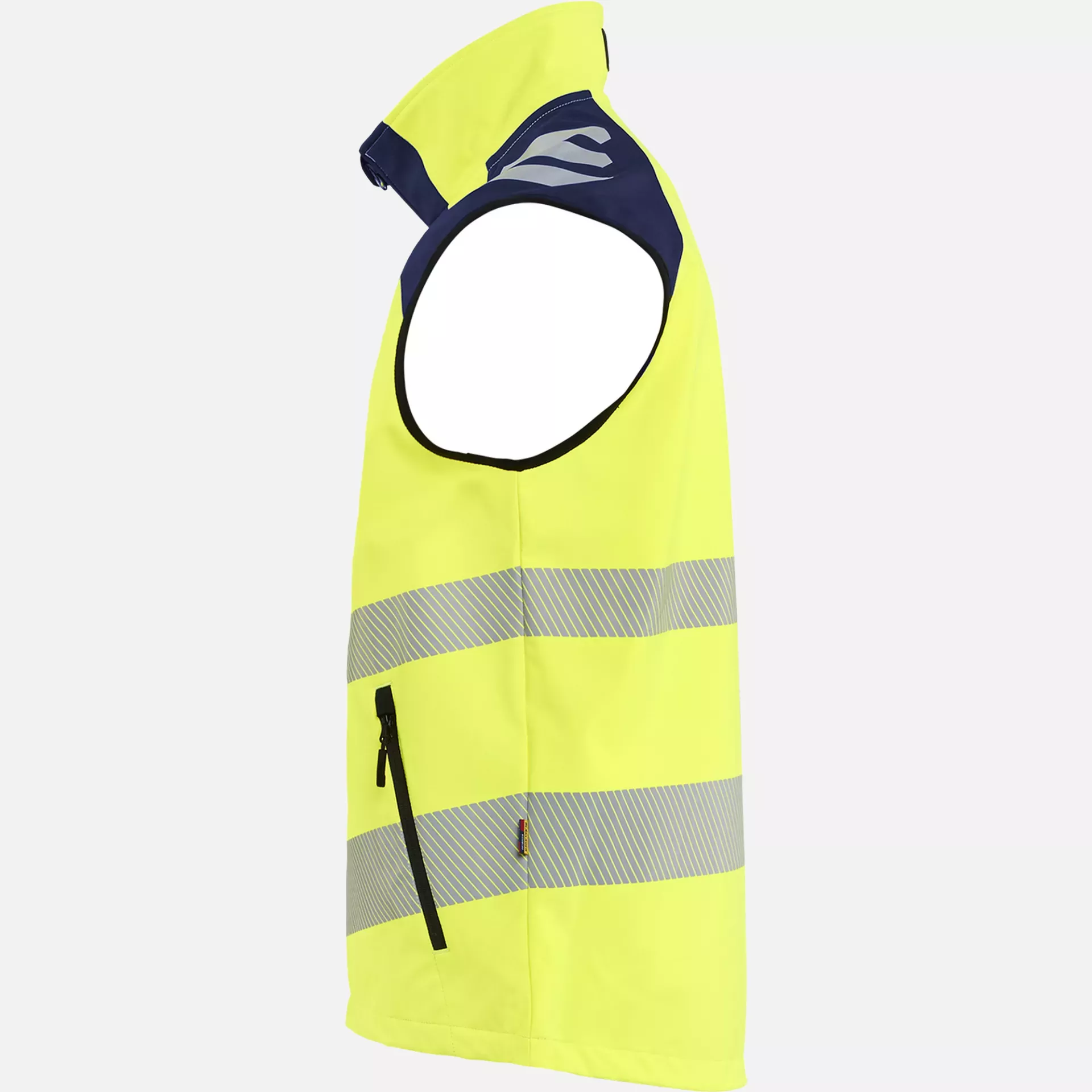 Blaklader 309125133389, High Vis Softshell Vest, High Vis Yellow/Navy Blue, image 2