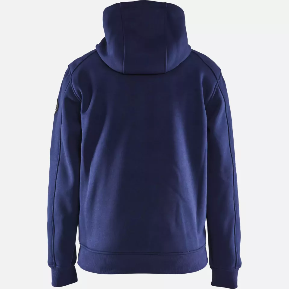 Blaklader 493325148900, Pile Lined Hooded Sweatshirt, Navy Blue, image 4, gallery thumbnail