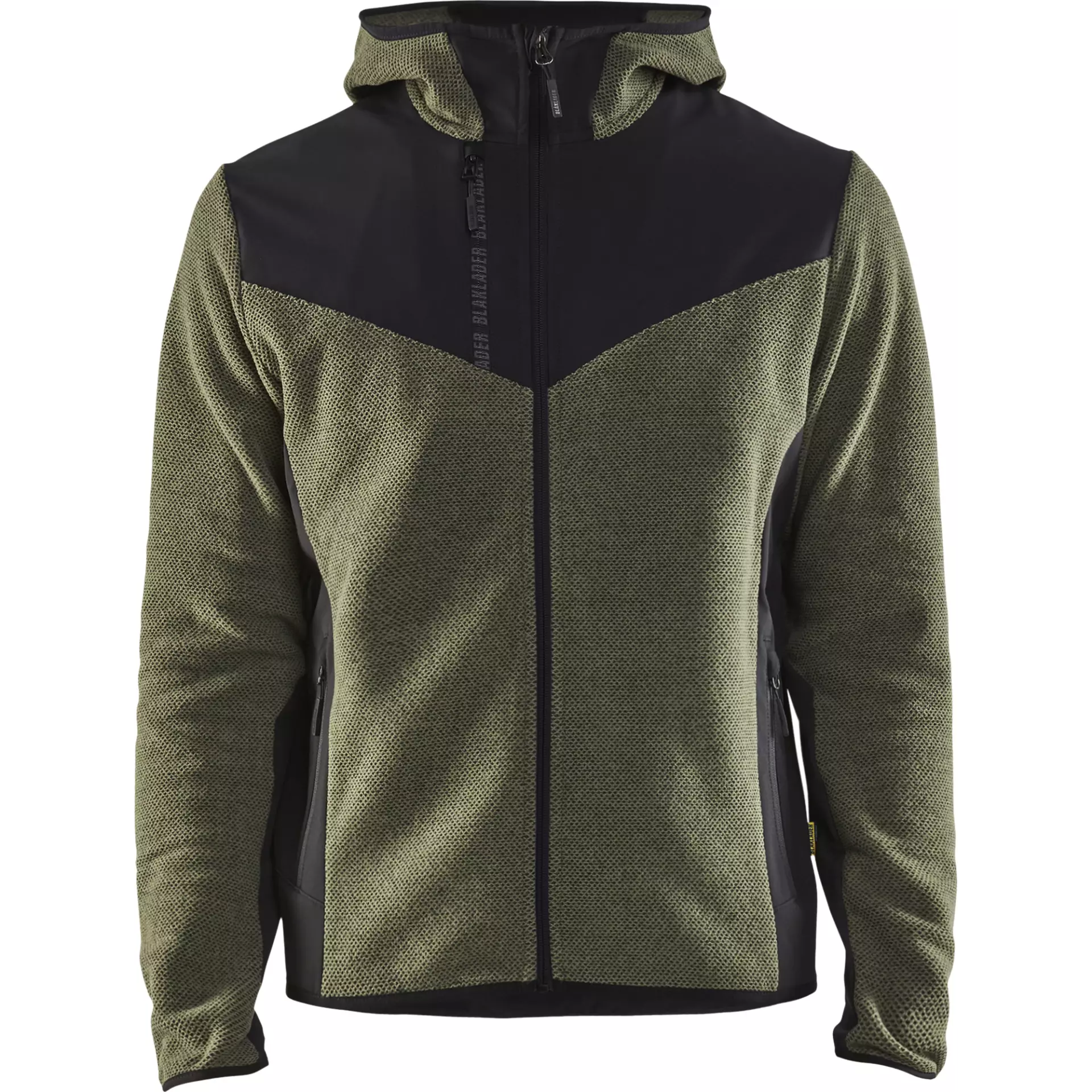 Blåkläder 594025364199, Softshell Strickjacke, Herbstgrün/Schwarz, image 1