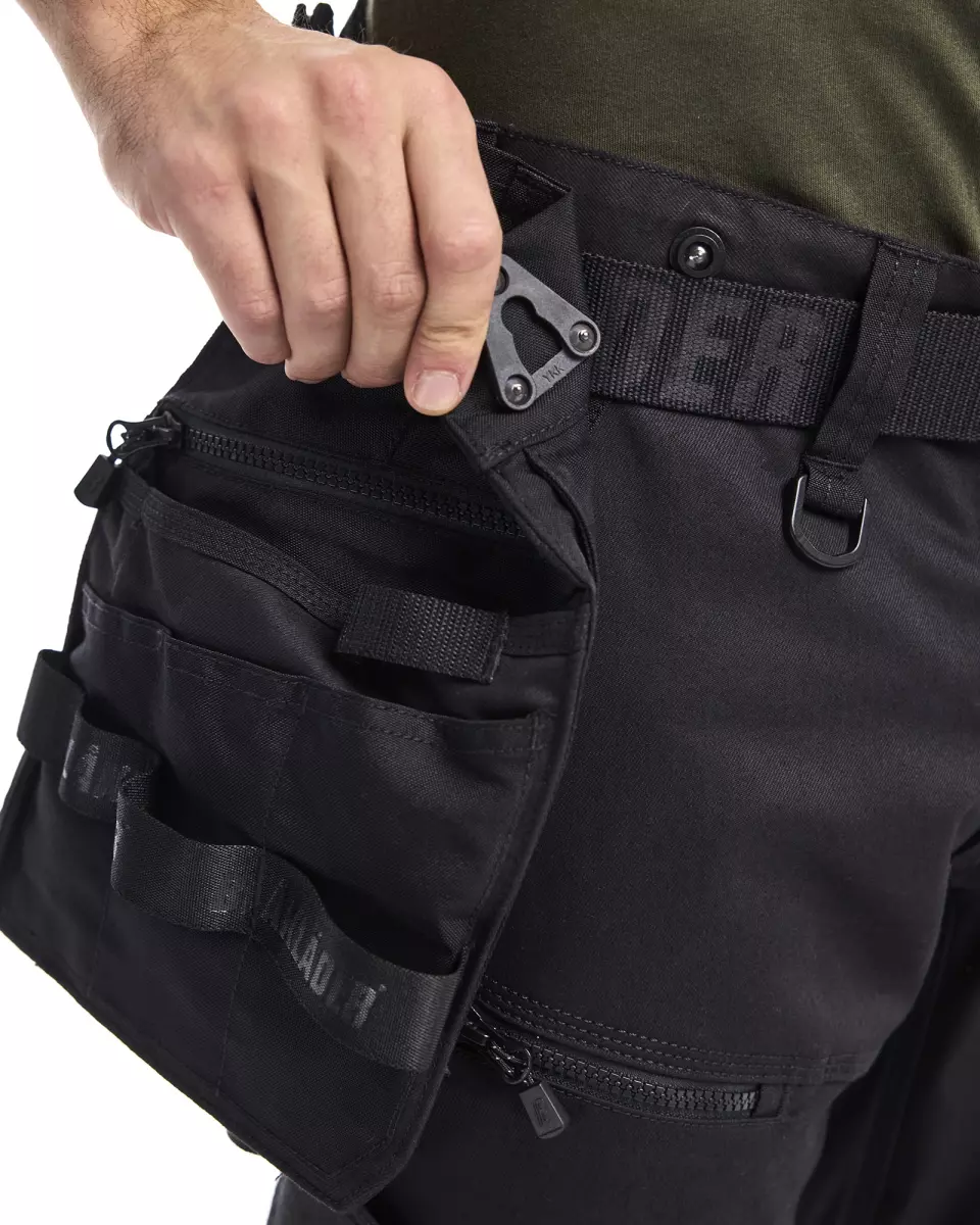 Blåkläder 197011499999, STRIKER Stretch Handwerker Arbeitshose, Schwarz/Schwarz, image 7, gallery thumbnail