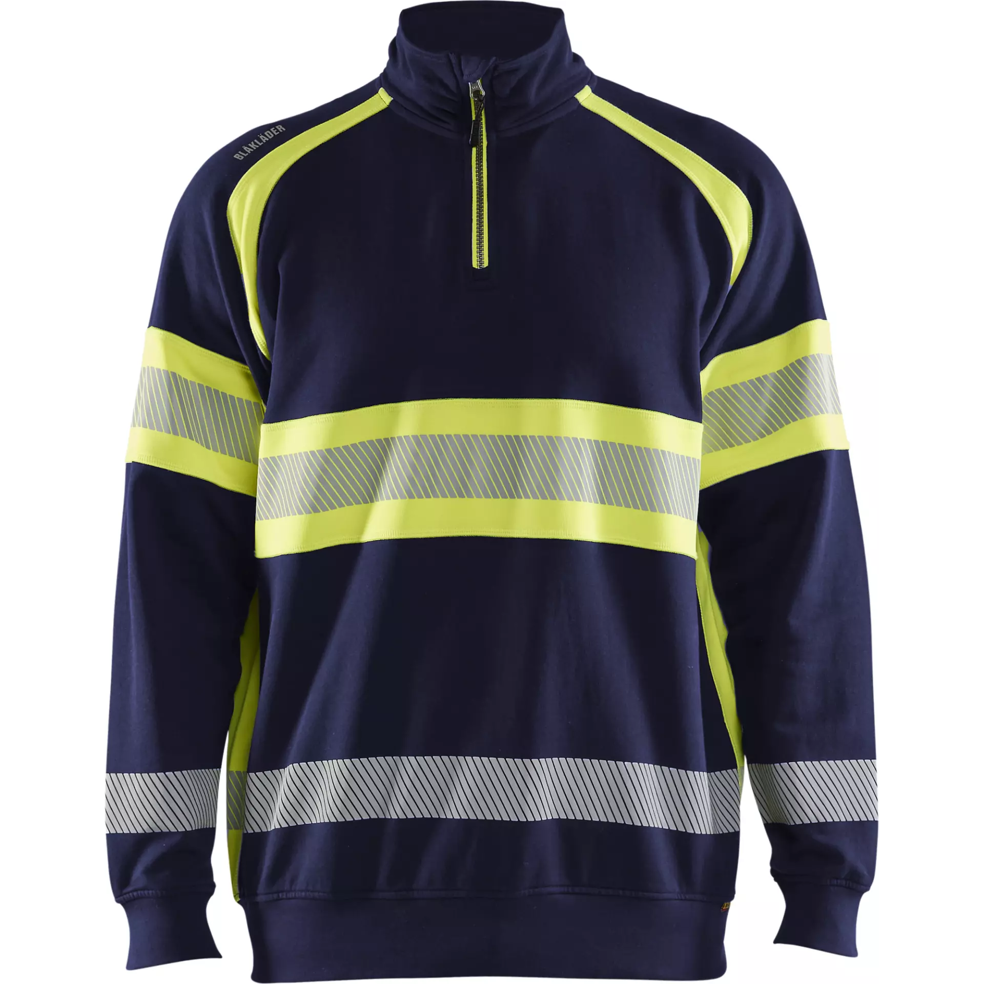 Blaklader 355311588933, High Vis Sweatshirt, Navy/ Yellow