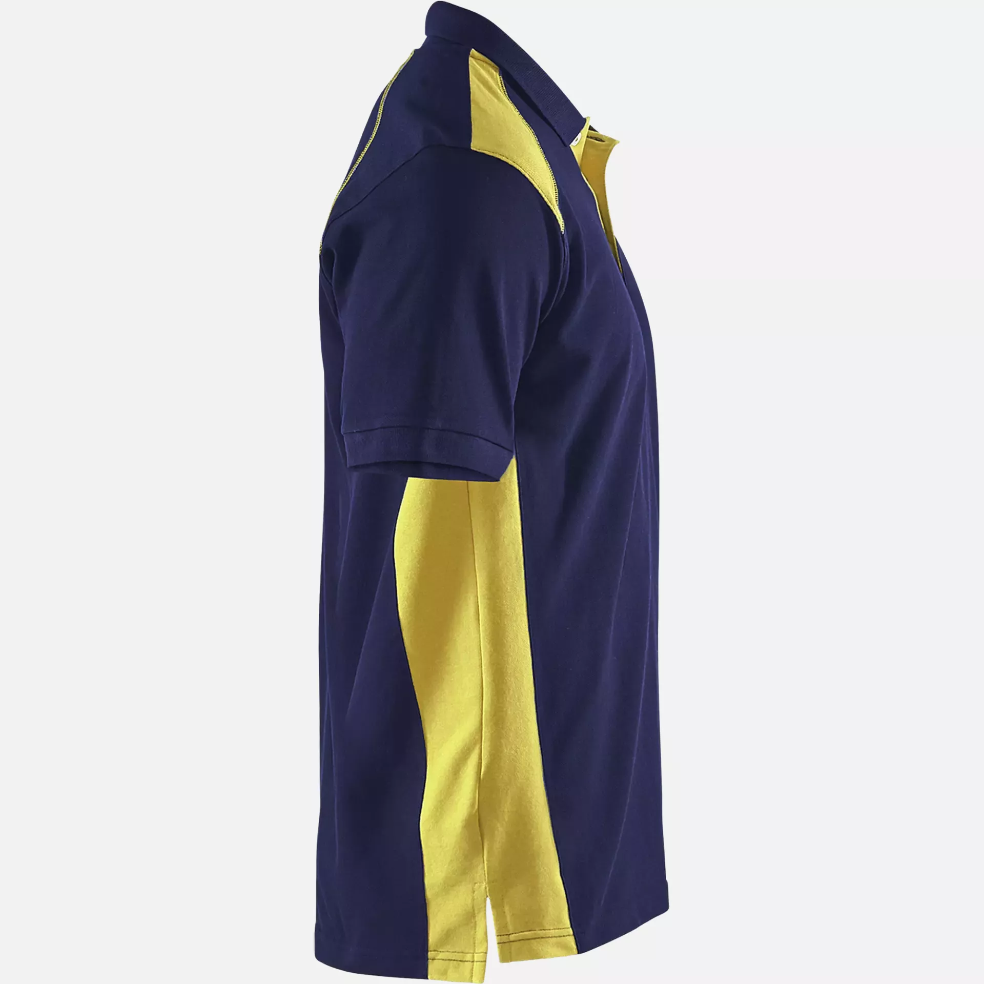 Blaklader 332410508933, Polo Shirt, Navy Blue/ Yellow, image 2