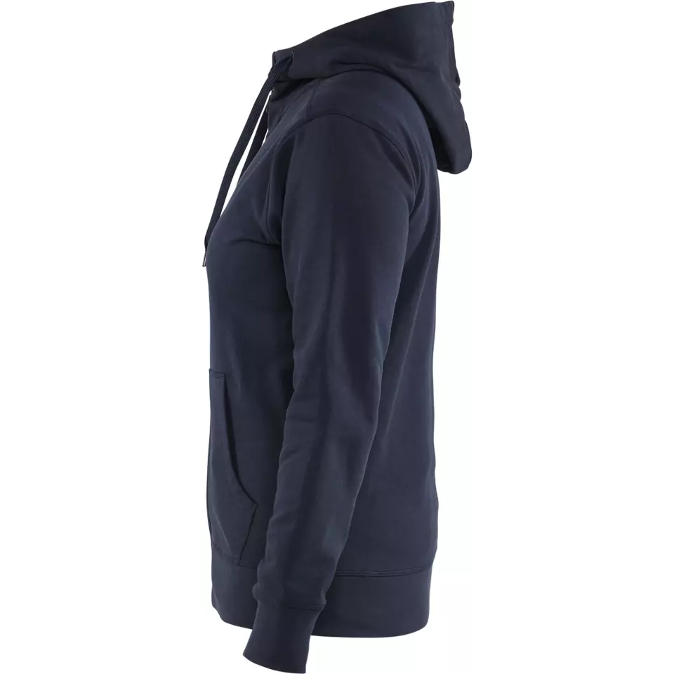 Blåkläder 339511588600, Women's Zip Hoodie, Dark Navy Blue, image 3, gallery thumbnail