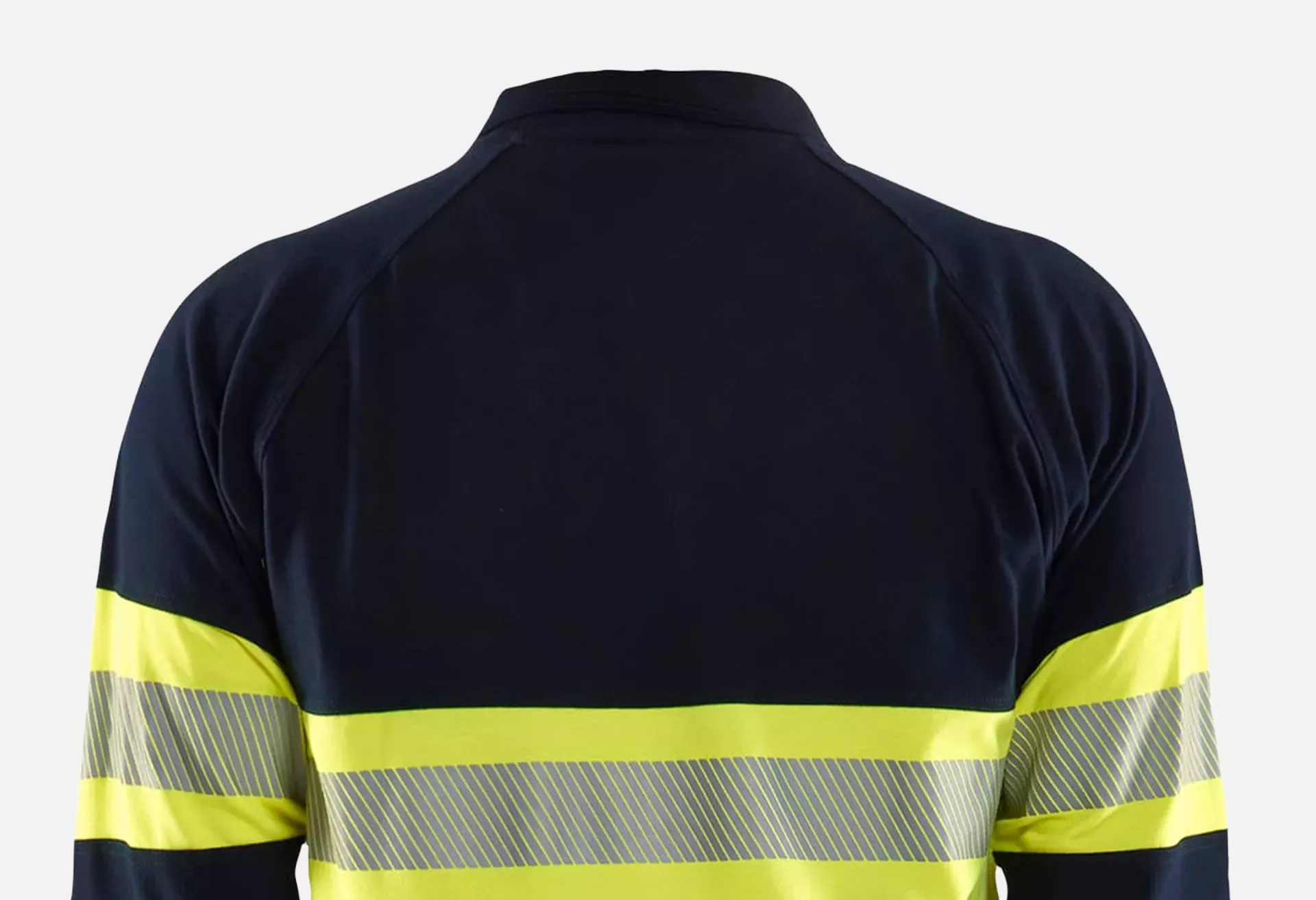 Blaklader 343817418933, Langarm Polo Shirt Multinorm, Marineblau/ Gelb, image 6