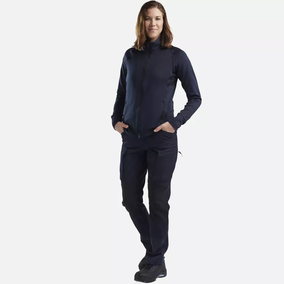 Blaklader 474525398600, STRIKER Women's Fleece Jacket, Dark Navy, image 5, gallery thumbnail