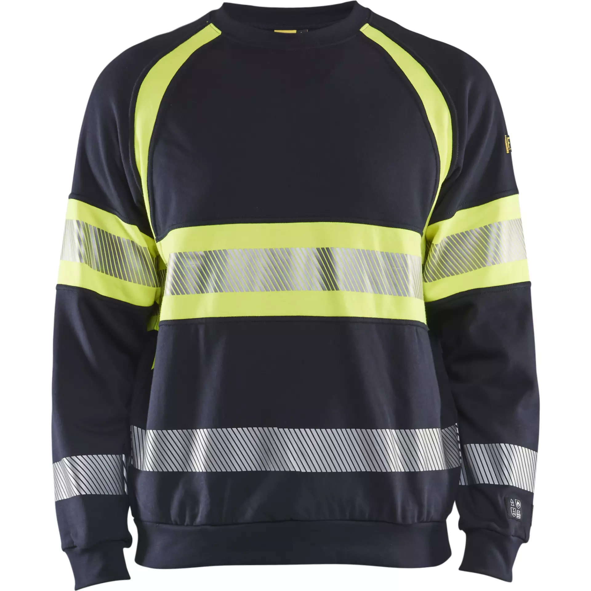 Blåkläder 345917628933, Multinorm Sweatshirt, Navy Blue/Yellow, image 1