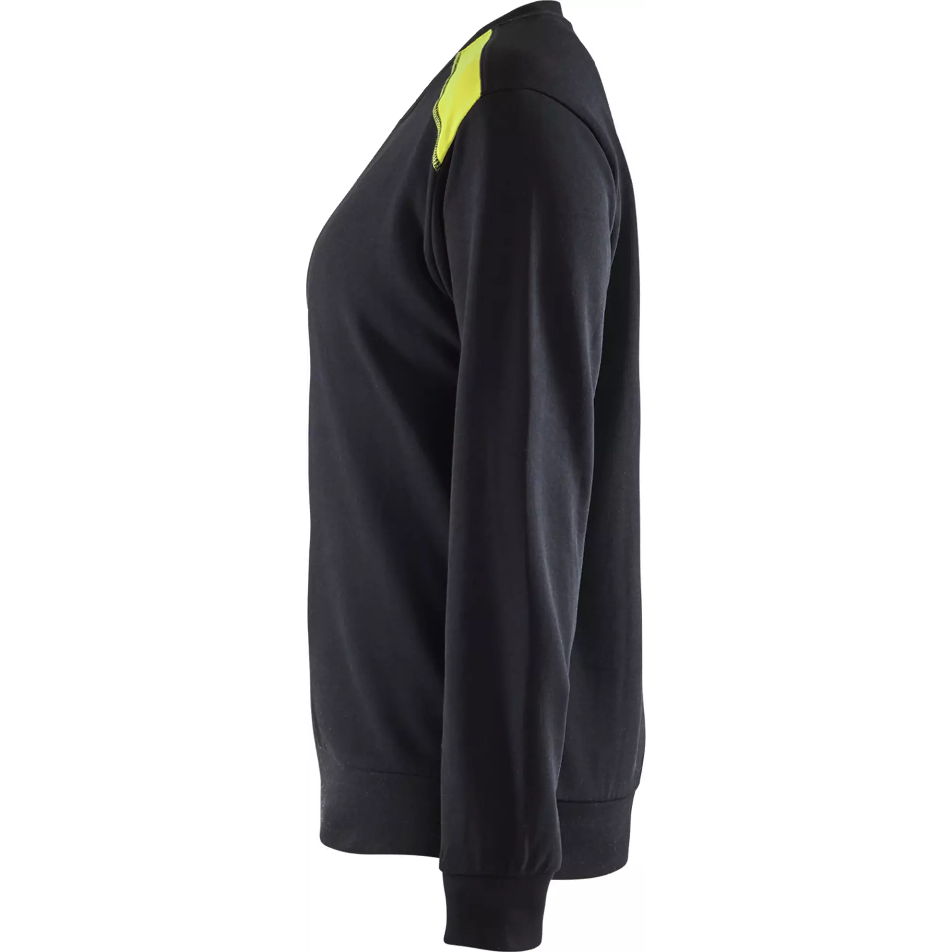 Blåkläder 340811589933, Women's Sweatshirt, Black/Yellow, image 3