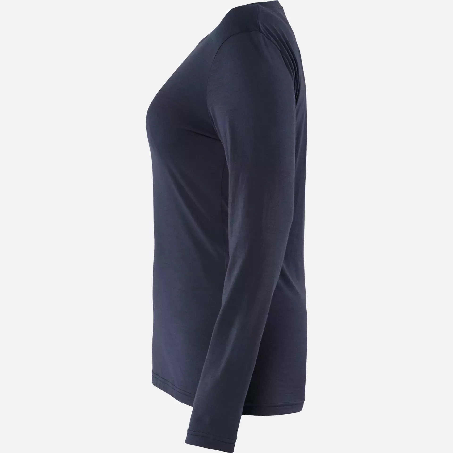 Blaklader 353917438600, Women's Merino Wool Long Sleeve Shirt, Dark Navy, image 3