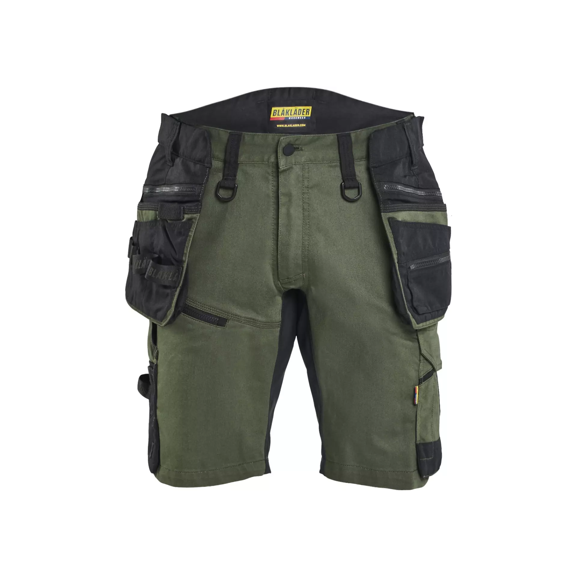 Blåkläder 197211494298, STRIKER Stretch Handwerker Shorts, Waldgrün/Schwarz, image 1