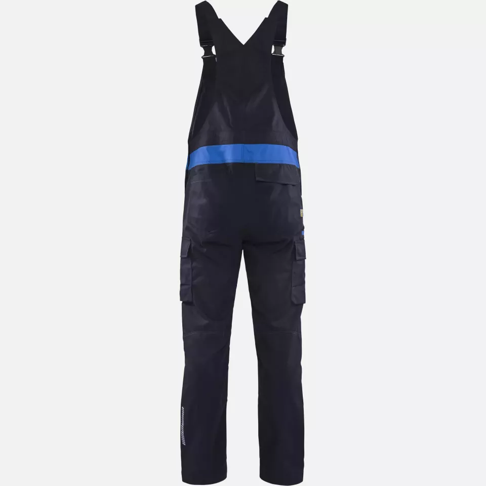 Blaklader 264418328985, Industrie Latzhose, Marineblau/Kornblau, image 4, gallery thumbnail