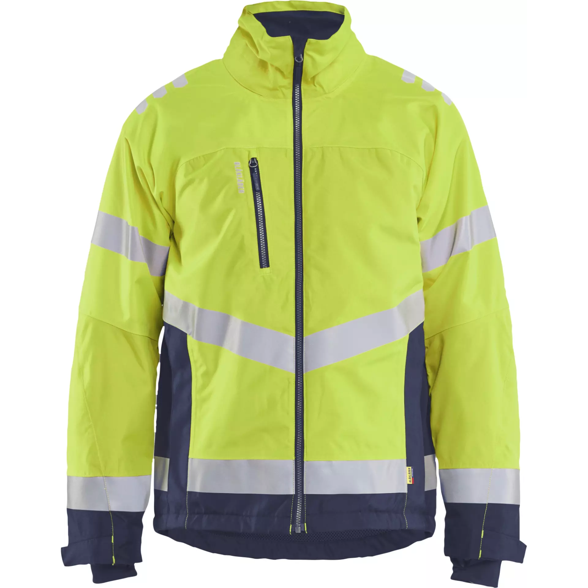 Blaklader 478019773389, High Vis Lined Lightweight Winter Jacket, Yellow/Navy Blue, image 1