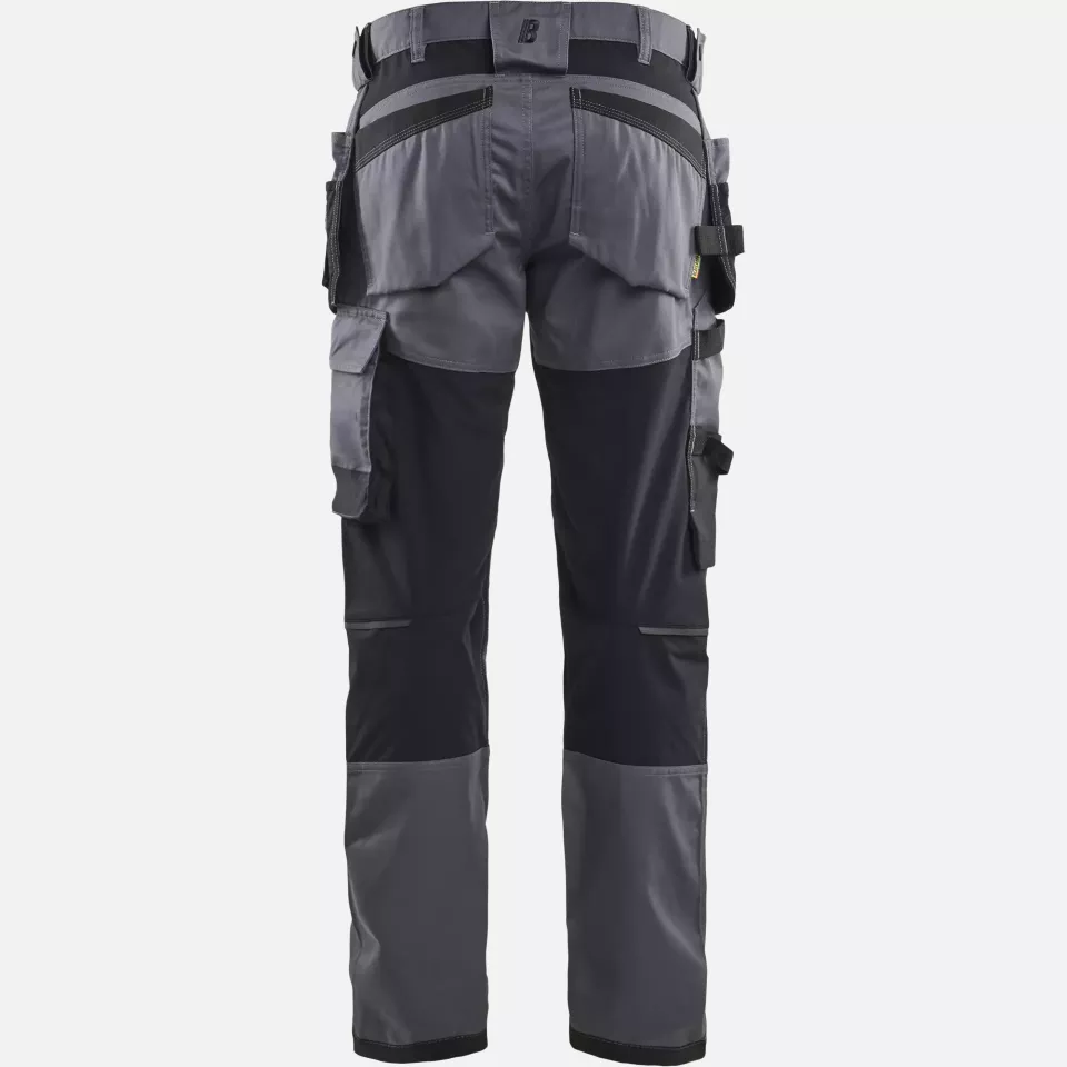 Blaklader 175018329600, Stretch Craftsman Work Trousers, Medium Grey, image 4, gallery thumbnail