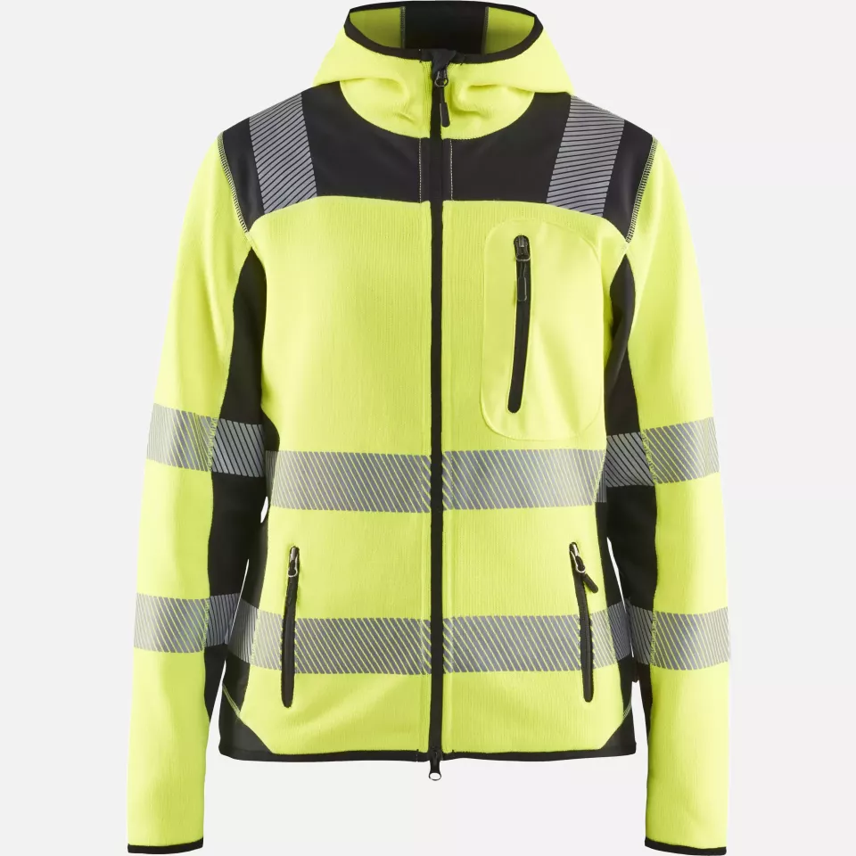 Blaklader 496721203399, High Vis Ladies Knitted Jacket, Yellow/Black, image 1, gallery thumbnail