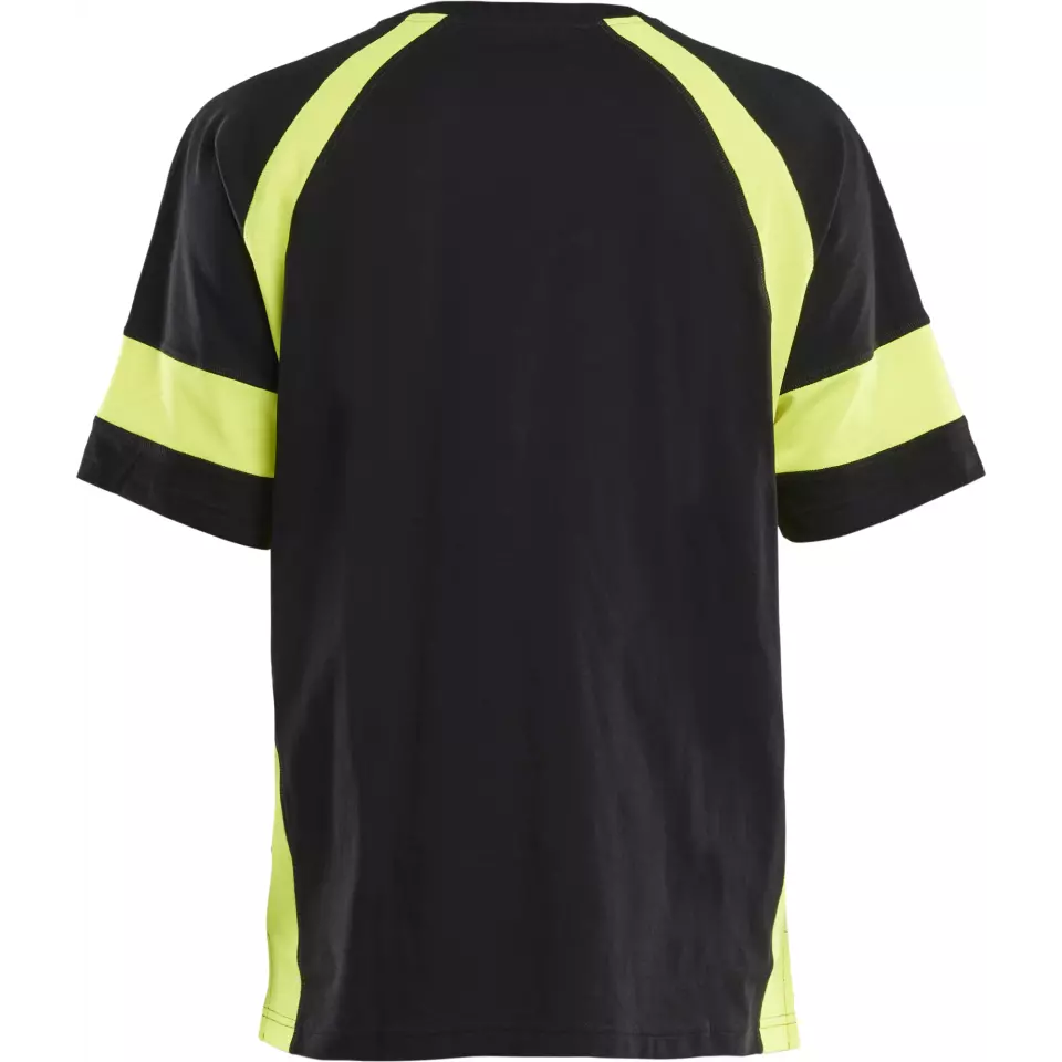 Blaklader 352310309933, High Vis T-Shirt, Black/Yellow, image 4, gallery thumbnail
