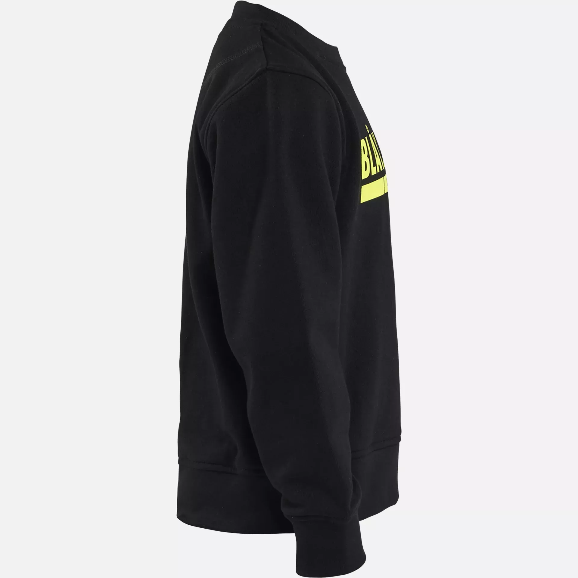 Blaklader 520511589933, Kids Sweatshirt, Black/High Vis Yellow, image 2