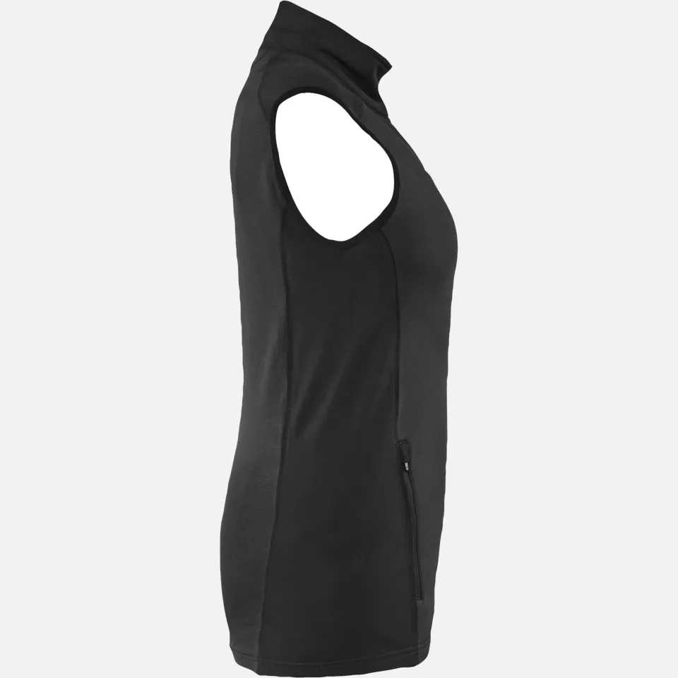 Blaklader 474625399900, STRIKER Ladies Fleece Vest, Black, image 2, gallery thumbnail
