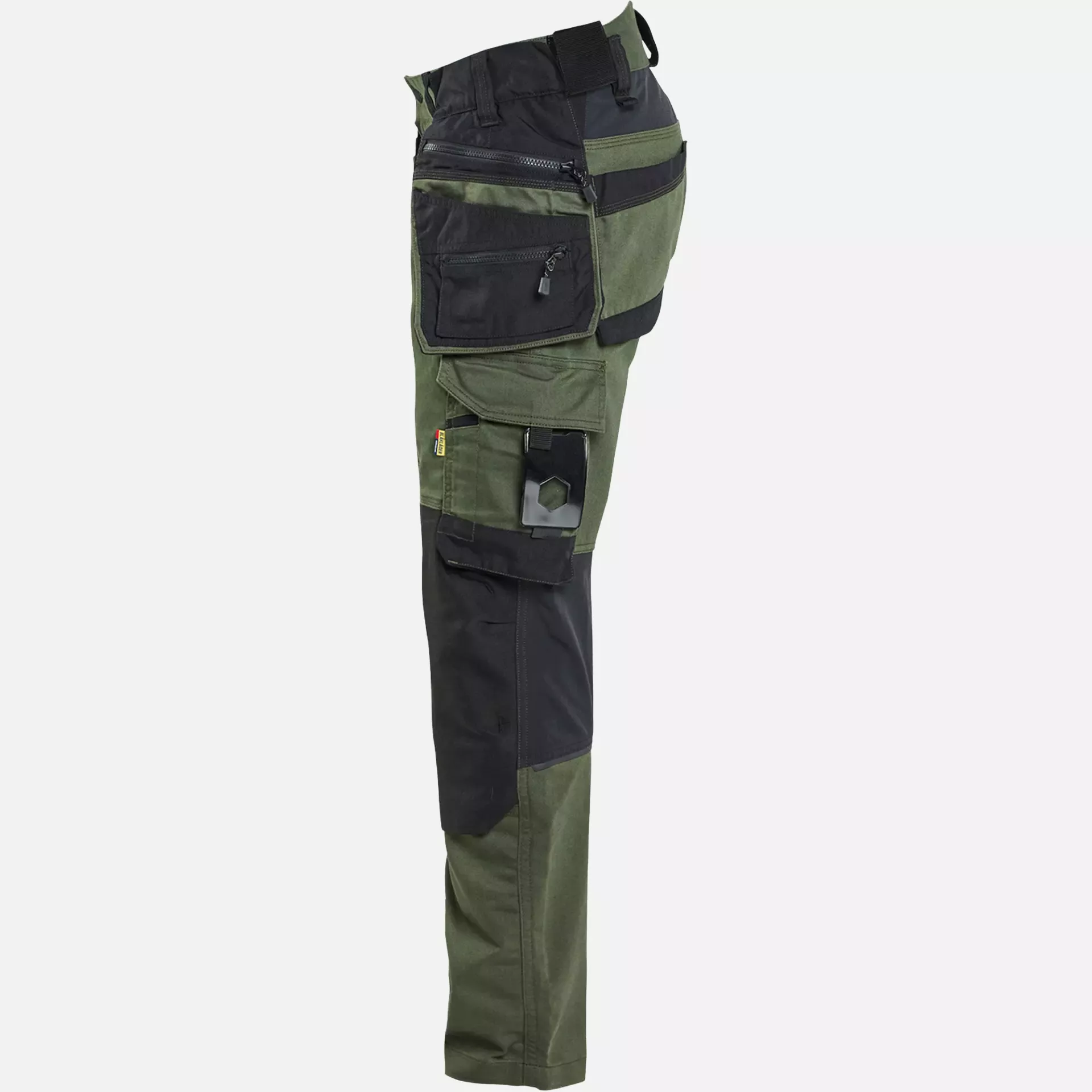 Blaklader 197011494298, STRIKER Stretch Craftsman Work Trousers, Forest Green/Black, image 3